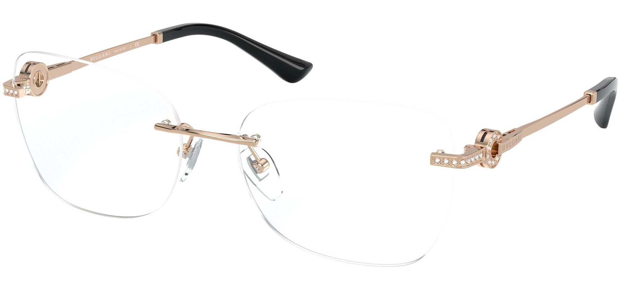 Bvlgari rimless frames sale