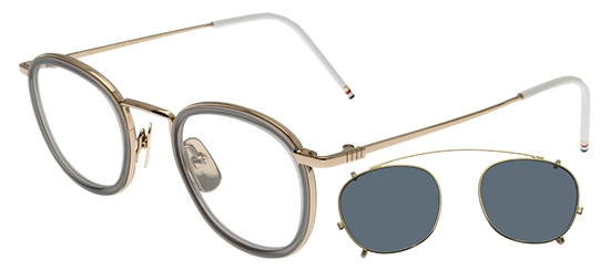 Thom Browne Tb-710 Gold Grey B-Gld-Gry Glasses